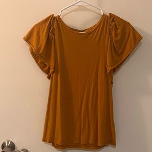 Old Navy top mustard yellow